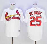 St. Louis Cardinals #25 Mark McGwire White New Cool Base Stitched Baseball Jersey,baseball caps,new era cap wholesale,wholesale hats